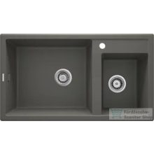   Deante ERIDAN gránit mosogató, 2 medencés, antracit metál ZQE_T20B