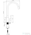 Deante EVORA gránit mosogató szett, csapteleppel, 1 medencés, 500x500 mm, fekete ZQJNN103
