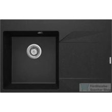   Deante EVORA gránit mosogató, 1 medencés, csepegtetővel, 760x500 mm, grafit, jobbos, ZQJ_211P