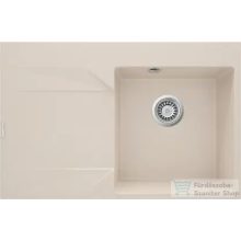   Deante EVORA gránit mosogató, 1 medencés, csepegtetővel, 760x500 mm, bézs, balos,  ZQJ_511L