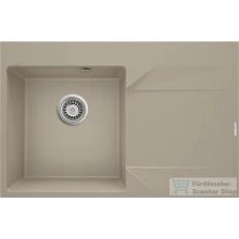   Deante EVORA gránit mosogató, 1 medencés, csepegtetővel, 760x500 mm, homok, jobbos, ZQJ_711P