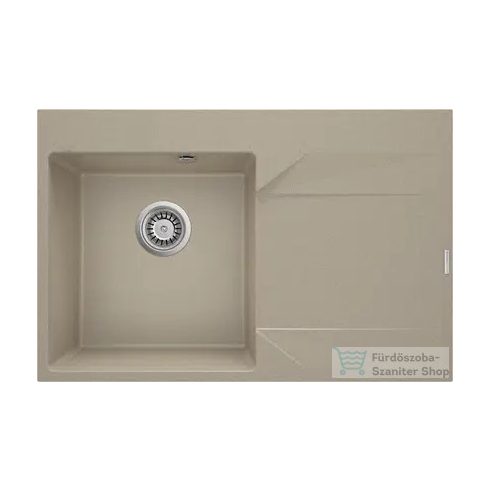 Deante EVORA gránit mosogató, 1 medencés, csepegtetővel, 760x500 mm, homok, jobbos, ZQJ_711P
