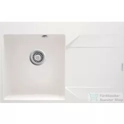   Deante EVORA gránit mosogató, 1 medencés, csepegtetővel, 760x500 mm, alabástrom, jobbos, ZQJ_A11P
