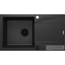   Deante EVORA gránit mosogató, 1 medencés, csepegtetővel, 780x440 mm, grafit metál ZQJ_G113