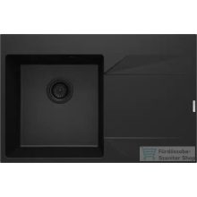   Deante EVORA gránit mosogató, 1 medencés, csepegtetővel, 760x500 mm, grafit metál, jobbos, ZQJ_G11P