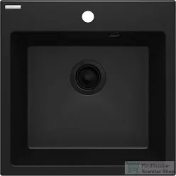   Deante EVORA gránit mosogató, 1 medencés, 500x500 mm, fekete ZQJ_N103
