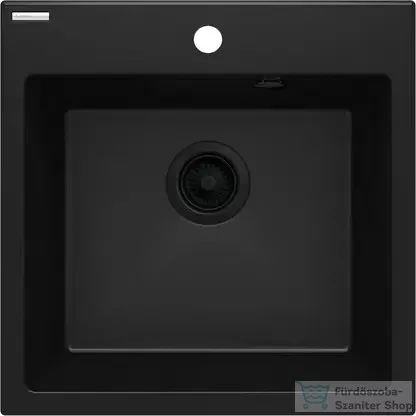 Deante EVORA gránit mosogató, 1 medencés, 500x500 mm, fekete ZQJ_N103