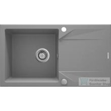   Deante EVORA gránit mosogató, 1 medencés, csepegtetővel, 780x440 mm, metálszürke ZQJ_S113