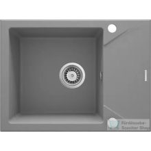   Deante EVORA gránit mosogató, 1 medencés, csepegtetővel, 590x440 mm, metálszürke ZQJ_S11A