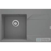  Deante EVORA gránit mosogató, 1 medencés, csepegtetővel, 760x500 mm, metálszürke, jobbos, ZQJ_S11P
