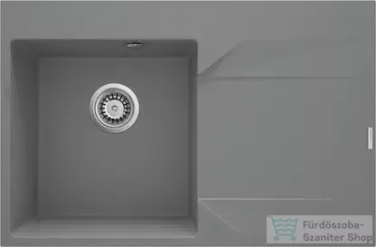Deante EVORA gránit mosogató, 1 medencés, csepegtetővel, 760x500 mm, metálszürke, jobbos, ZQJ_S11P