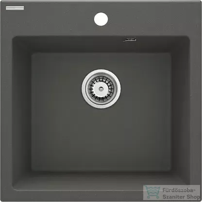 Deante EVORA gránit mosogató, 1 medencés, 500x500 mm, antracit metál ZQJ_T103