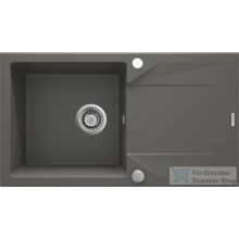   Deante EVORA gránit mosogató, 1 medencés, csepegtetővel, 780x440 mm, antracit metál ZQJ_T113