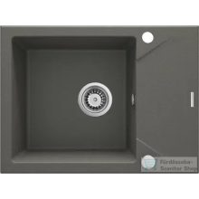   Deante EVORA gránit mosogató, 1 medencés, csepegtetővel, 590x440 mm, antracit metál ZQJ_T11A