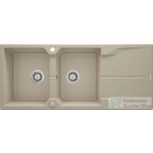   Deante ANDANTE gránit mosogató, 2 medencés, csepegtetővel, 1160x500 mm, homok ZQN_7213