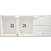   Deante ANDANTE gránit mosogató, 2 medencés, csepegtetővel, 1160x500 mm, alabástrom ZQN_A213