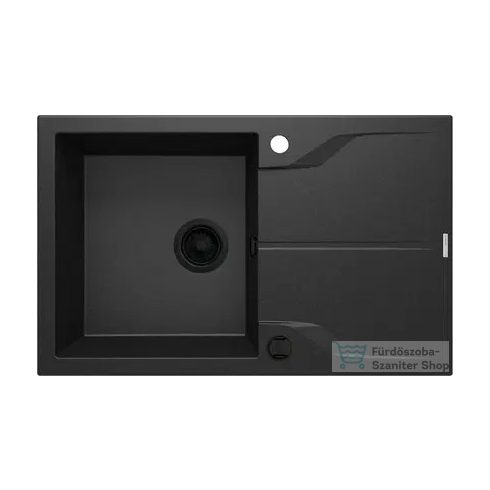 Deante ANDANTE FLUSH gránit mosogató, 1 medencés, csepegtetővel, 780x490 mm, grafit metál ZQN_G11F