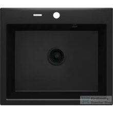   Deante ANDANTE gránit mosogató, 1 medencés, 600x520 mm, fekete ZQN_N103
