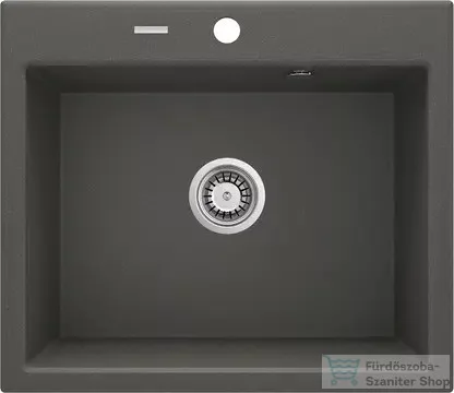 Deante ANDANTE gránit mosogató, 1 medencés, 600x520 mm, antracit metál ZQN_T103