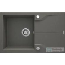   Deante ANDANTE FLUSH gránit mosogató, 1 medencés, csepegtetővel, 780x490 mm, antracit metál ZQN_T11F 
