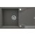 Deante ANDANTE FLUSH gránit mosogató, 1 medencés, csepegtetővel, 780x490 mm, antracit metál ZQN_T11F 