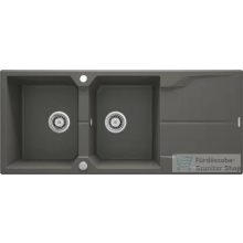   Deante ANDANTE gránit mosogató, 2 medencés, csepegtetővel, 1160x500 mm, antracit metál ZQN_T213