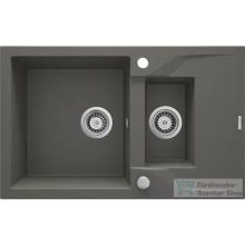   Deante ANDANTE gránit mosogató, 1,5 medencés, csepegtetővel, 780x490 mm, antracit metál ZQN_T513
