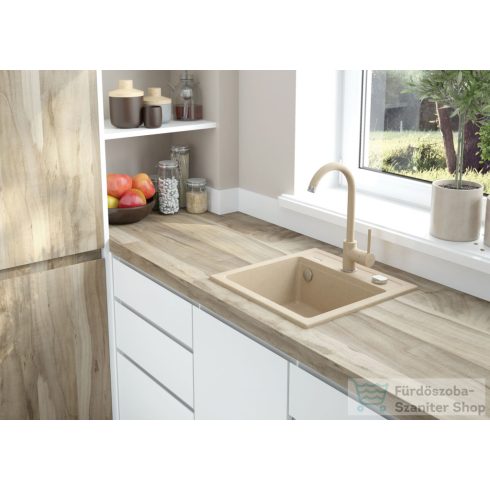 Deante Zorba 1 medencés gránit mosogató, homok ZQZ 7103