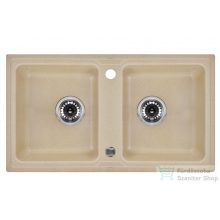 Deante Zorba 2 medencés gránit mosogató, homok ZQZ 7203