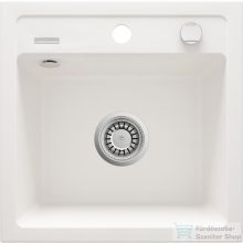   Deante Zorba 1 medencés gránit mosogató, alabástrom fehér ZQZ A103