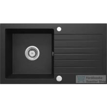   Deante ZORBA gránit mosogató, 1 medencés, csepegtetővel, 760x440 mm, grafit metál ZQZ_G113