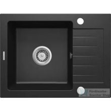   Deante ZORBA gránit mosogató, 1 medencés, csepegtetővel, 580x440 mm, grafit metál ZQZ_G11A