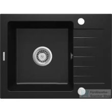   Deante ZORBA gránit mosogató, 1 medencés, csepegtetővel, 580x440 mm, fekete ZQZ_N11A