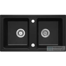 Deante ZORBA gránit mosogató, 2 medencés, fekete ZQZ_N203