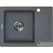   Deante Zorba 1 medence cseptálcás gránit mosogató, szürke ZQZ S11A