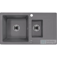 Deante Zorba gránit mosogató, szürke metál ZQZ S513