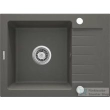   Deante ZORBA gránit mosogató, 1 medencés, csepegtetővel, 580x440 mm, antracit metál ZQZ_T11A