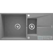   Deante CORIO gránit mosogató, 1.5 medencés, 970x500 mm, metálszürke ZRC_S513