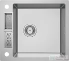Deante MAGNETIC acél mosogató, 1 medencés, 560x500 mm, szálcsiszolt acél ZRM_0103
