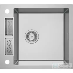   Deante MAGNETIC acél mosogató, 1 medencés, 560x500 mm, szálcsiszolt acél ZRM_0103