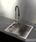Deante MAGNETIC acél mosogató, 1 medencés, 560x500 mm, szálcsiszolt acél ZRM_0103