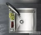 Deante MAGNETIC acél mosogató, 1 medencés, 560x500 mm, szálcsiszolt acél ZRM_0103