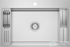 Deante MAGNETIC acél mosogató, 1 medencés, 760x520 mm, szálcsiszolt acél ZRM_010B
