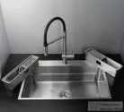 Deante MAGNETIC acél mosogató, 1 medencés, 760x520 mm, szálcsiszolt acél ZRM_010B