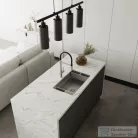 Deante MAGNETIC acél mosogató, 1 medencés, 760x520 mm, szálcsiszolt acél ZRM_010B