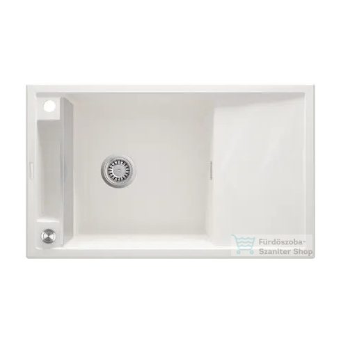 Deante MAGNETIC gránit mosogató, 1 medencés, csepegtetővel 820x500 mm, alabástrom ZRM_A113