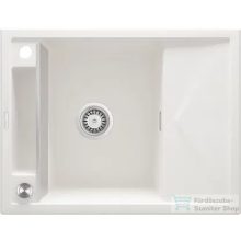   Deante MAGNETIC gránit mosogató, 1 medencés, csepegtetővel 640x500 mm, alabástrom ZRM_A11A