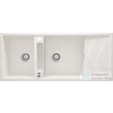   Deante MAGNETIC gránit mosogató, 2 medencés, csepegtetővel 1160x500 mm, alabástrom ZRM_A213