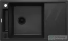 Deante MAGNETIC gránit mosogató, 1 medencés, csepegtetővel 820x500 mm, grafit metál ZRM_G113