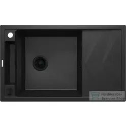   Deante MAGNETIC gránit mosogató, 1 medencés, csepegtetővel 820x500 mm, grafit metál ZRM_G113
